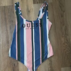 Women’s Guess Multicolor Striped top bodysuit size small